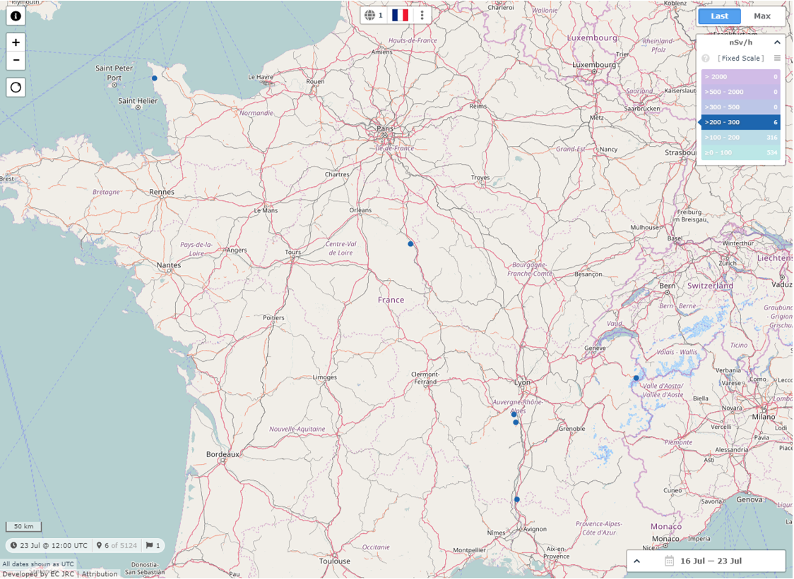 Advanced Map threshold filter with country selected